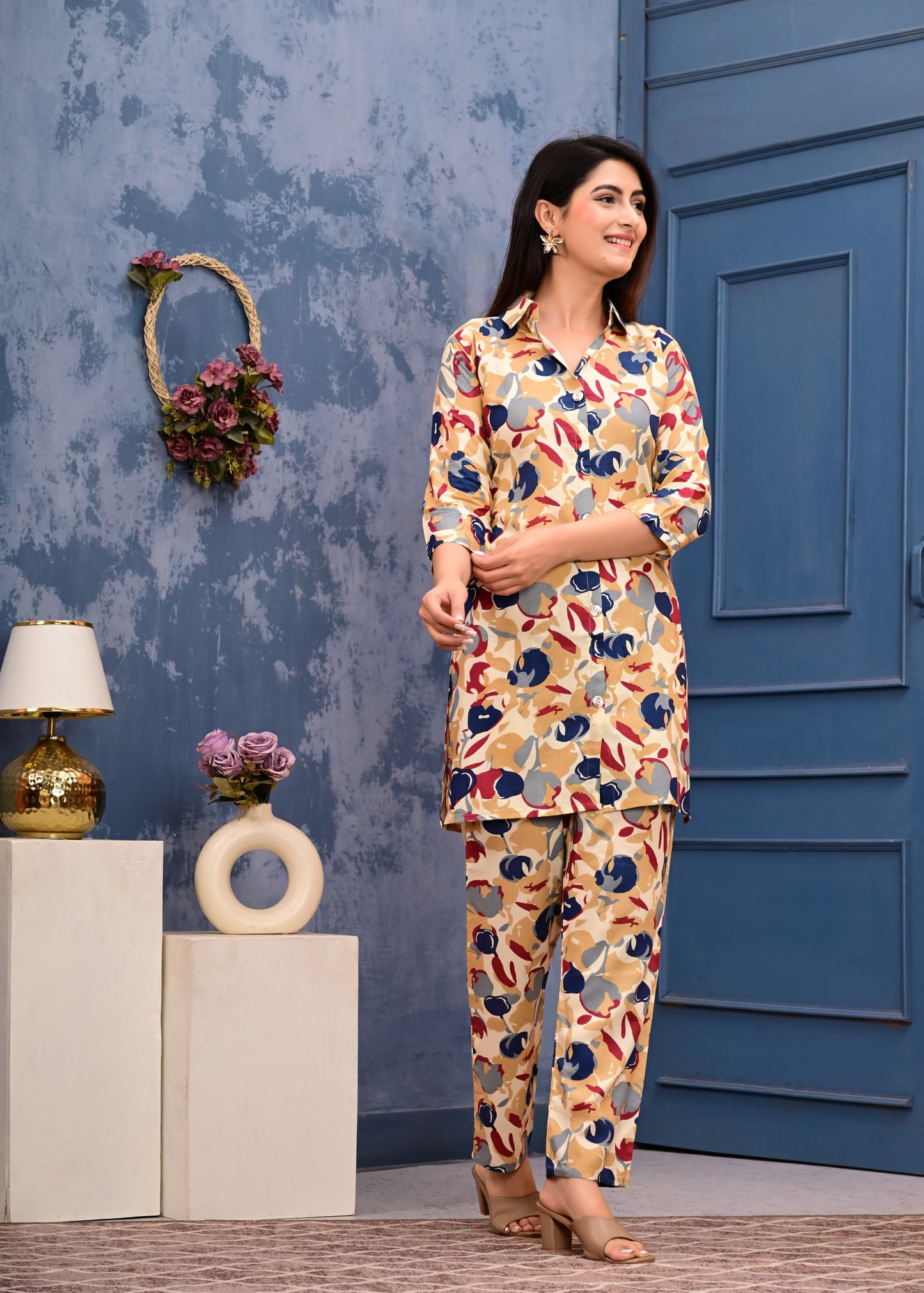 Premium Masleen Digital Printed Co-ord Set – Effortless Elegance & Modern Comfort