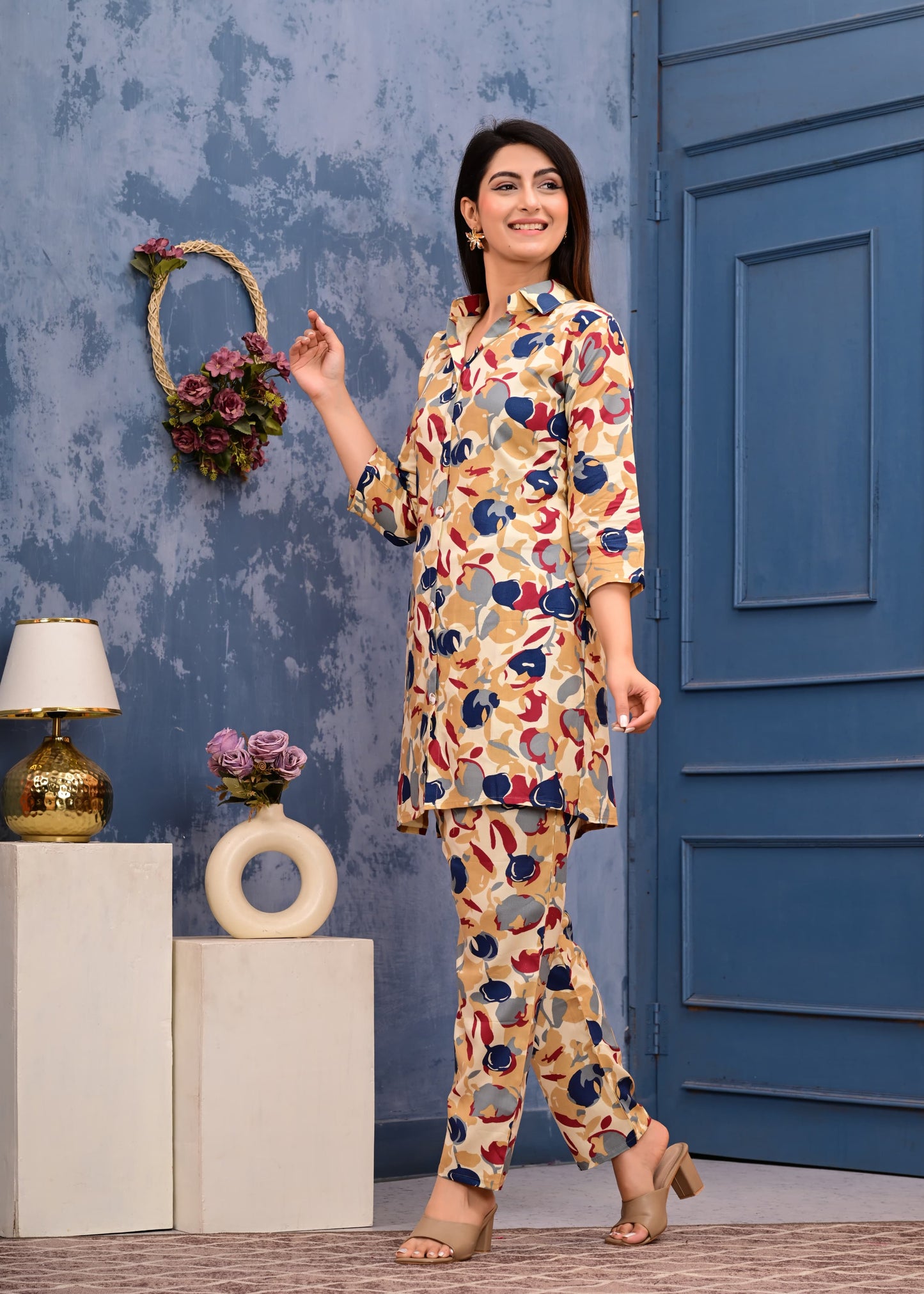 Premium Masleen Digital Printed Co-ord Set – Effortless Elegance & Modern Comfort