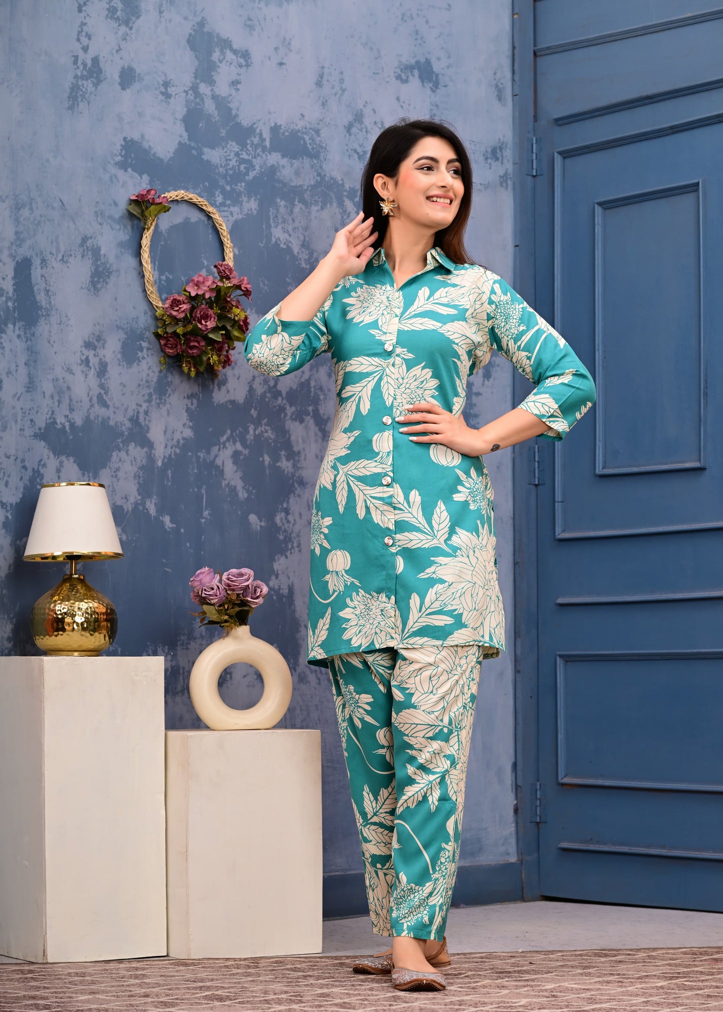 Premium Masleen Digital Printed Co-ord Set – Effortless Elegance & Modern Comfort