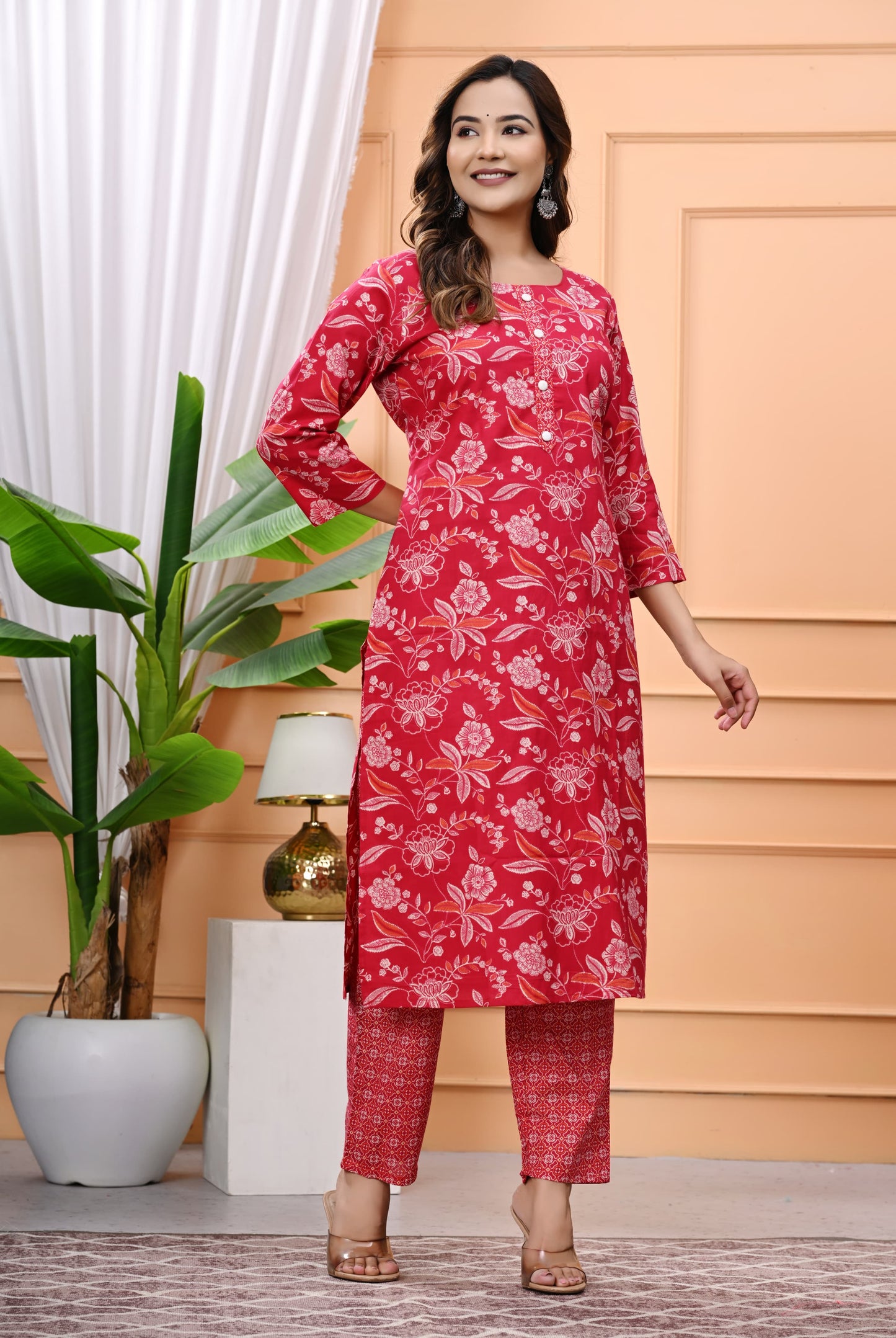 Premium Cotton Printed Kurta Pant Set – All-Day Comfort with Effortless Style
