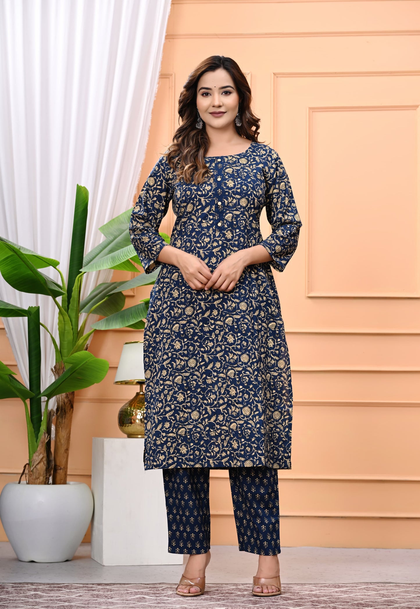 Premium Cotton Printed Kurta Pant Set – All-Day Comfort with Effortless Style