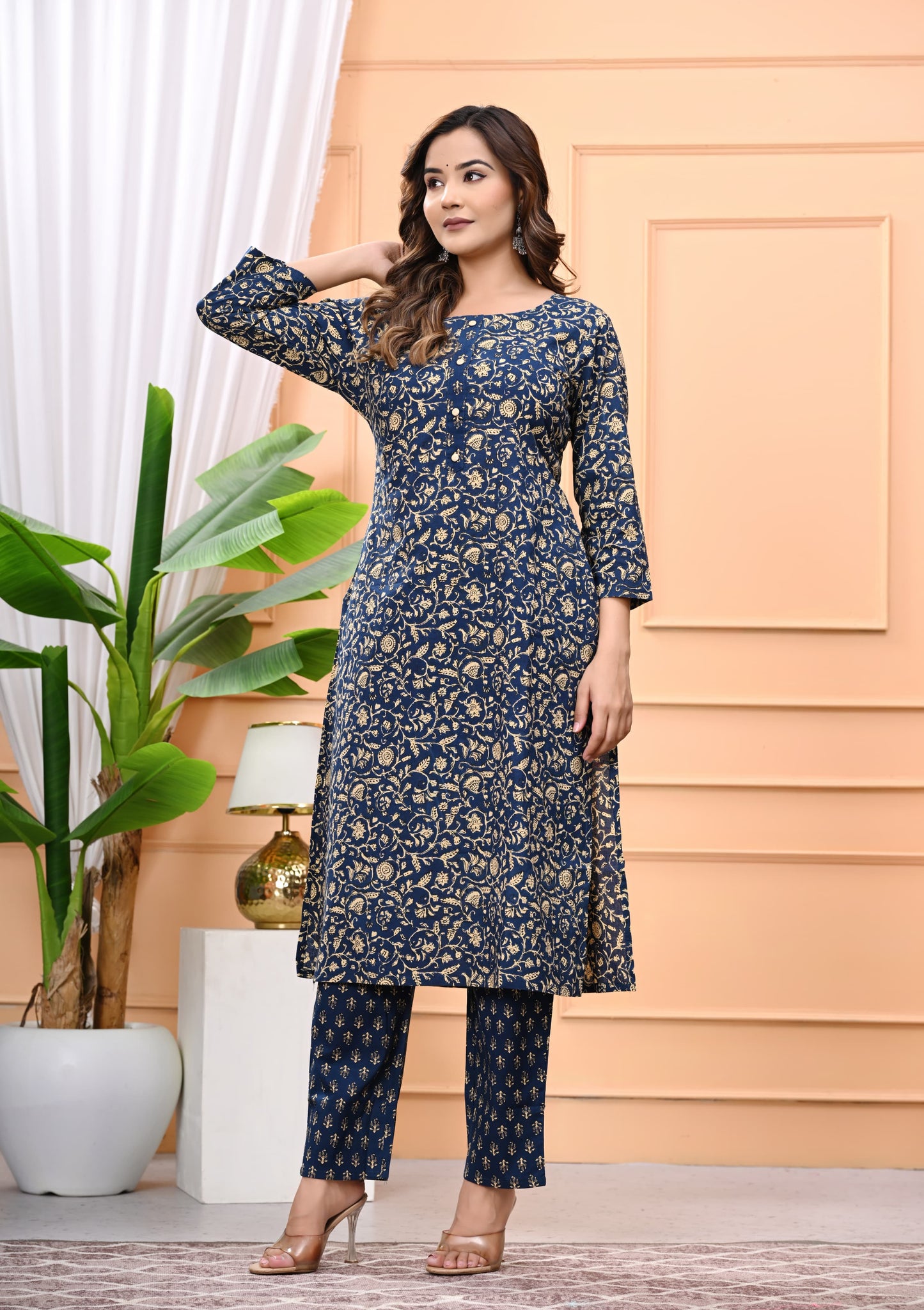 Premium Cotton Printed Kurta Pant Set – All-Day Comfort with Effortless Style
