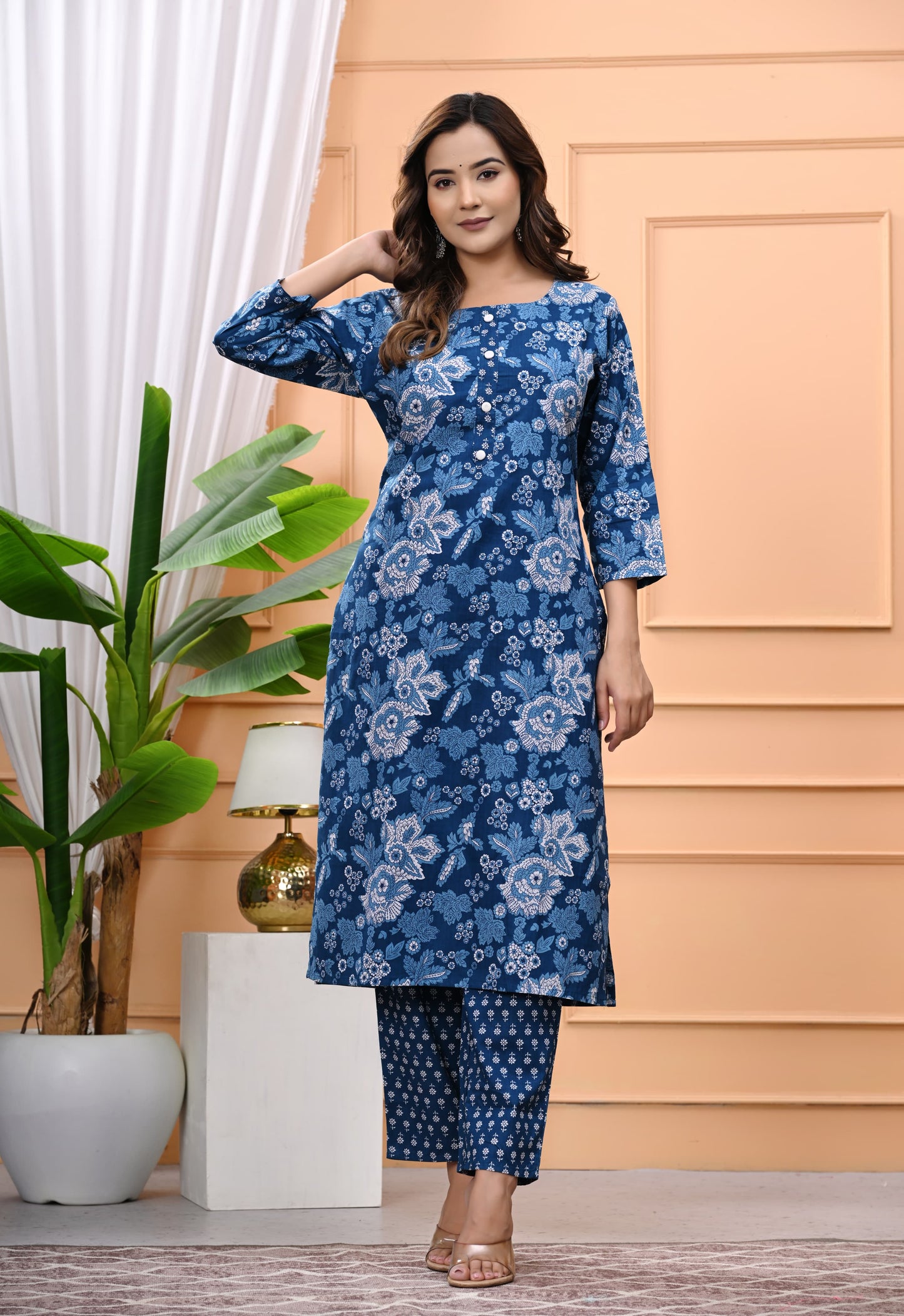 Premium Cotton Printed Kurta Pant Set – All-Day Comfort with Effortless Style