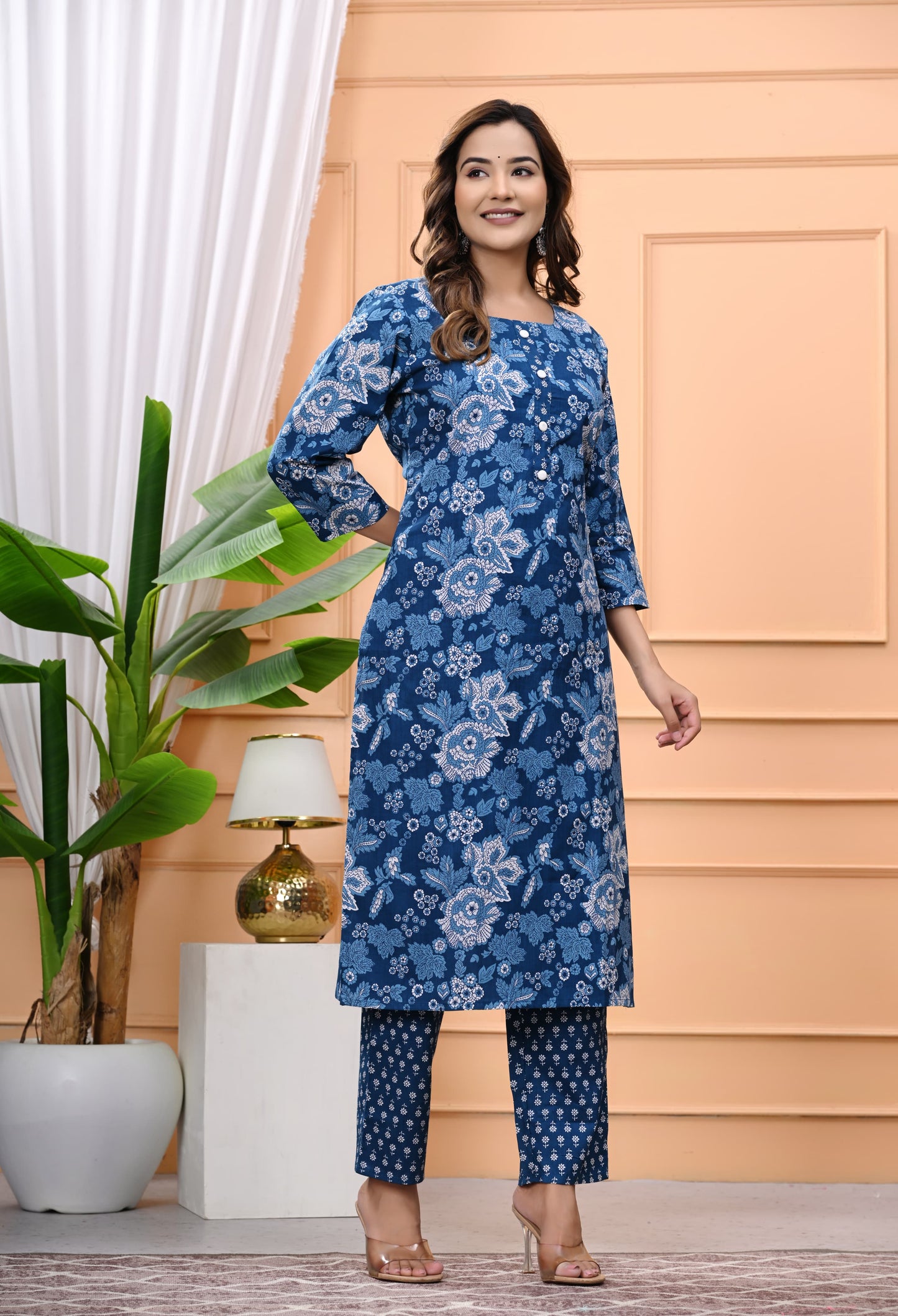 Premium Cotton Printed Kurta Pant Set – All-Day Comfort with Effortless Style