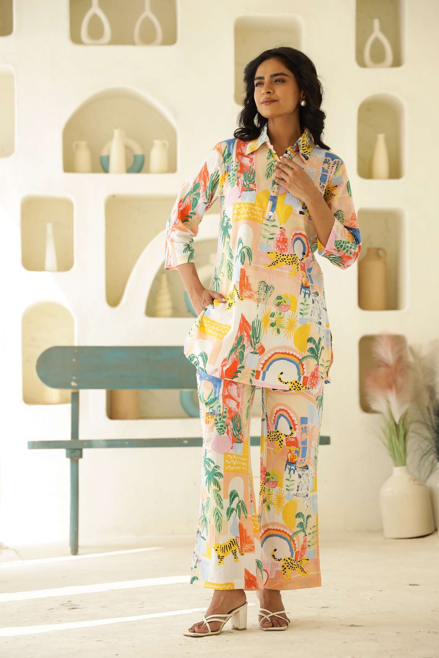Tropical Vibes Cotton Co-Ord Set
