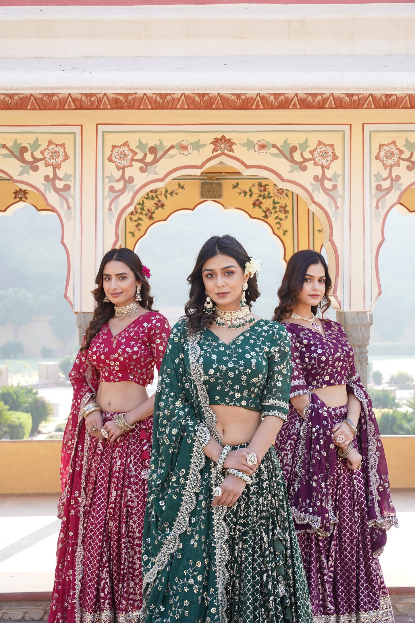 💕 Designer Pure Viscose Jacquard fabric Lehenga Choli & Dupatta Set💃🏻