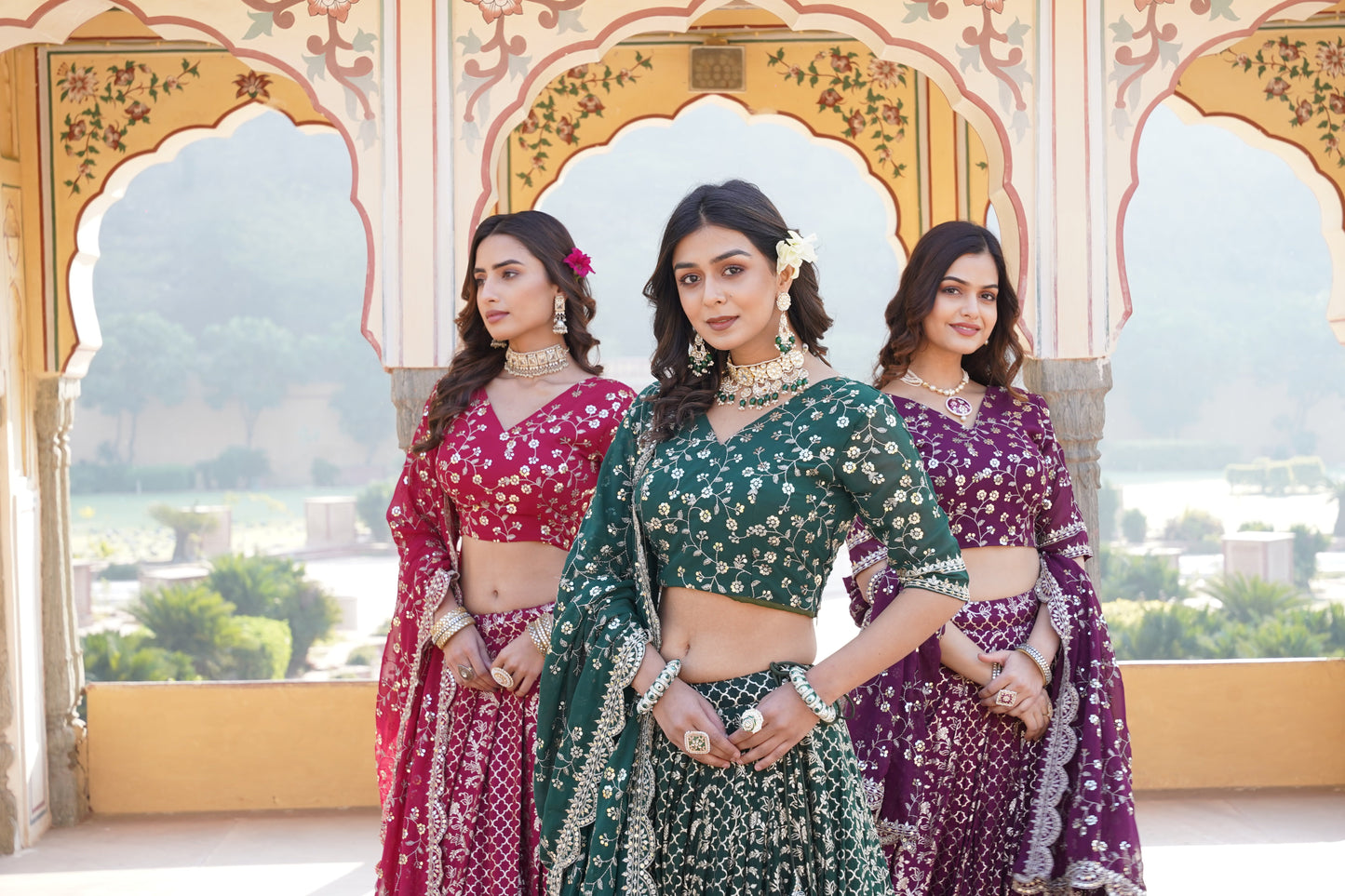 💕 Designer Pure Viscose Jacquard fabric Lehenga Choli & Dupatta Set💃🏻