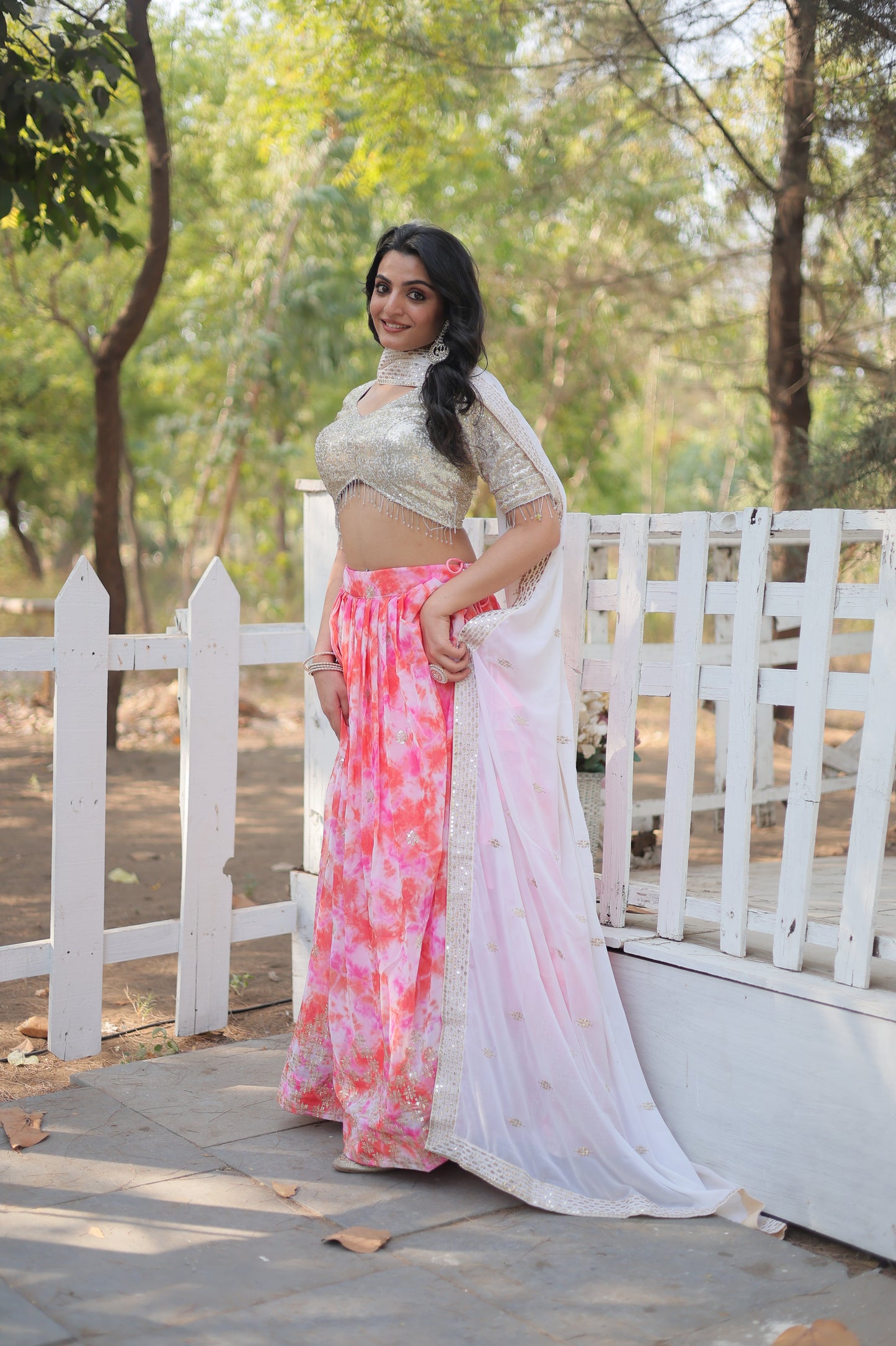 Elegant Wine Georgette Lehenga Set with Rich Sequin & Thread Embroidery