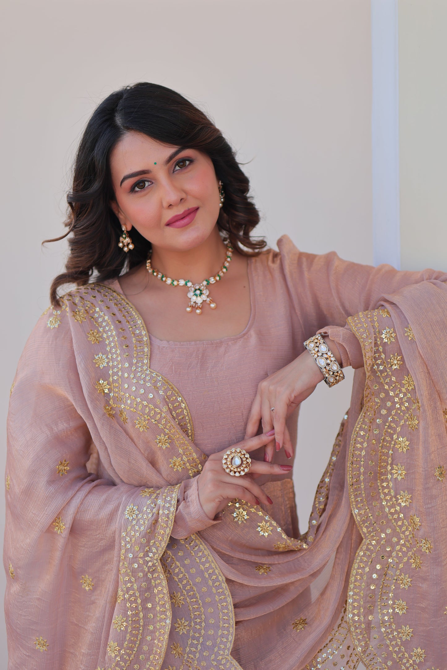 🤳🏻 PREMIUM READYMADE GOWN-DUPATTA COLLECTIONS 2025 💃🏻 💗 Fendy Chiffon gown with Sequins-Multi Embroidered Work Dupatta, it Designed to flatter all body types, gowns for women combine the best parts of western and Indian wear into one stunning ensemble. 💝