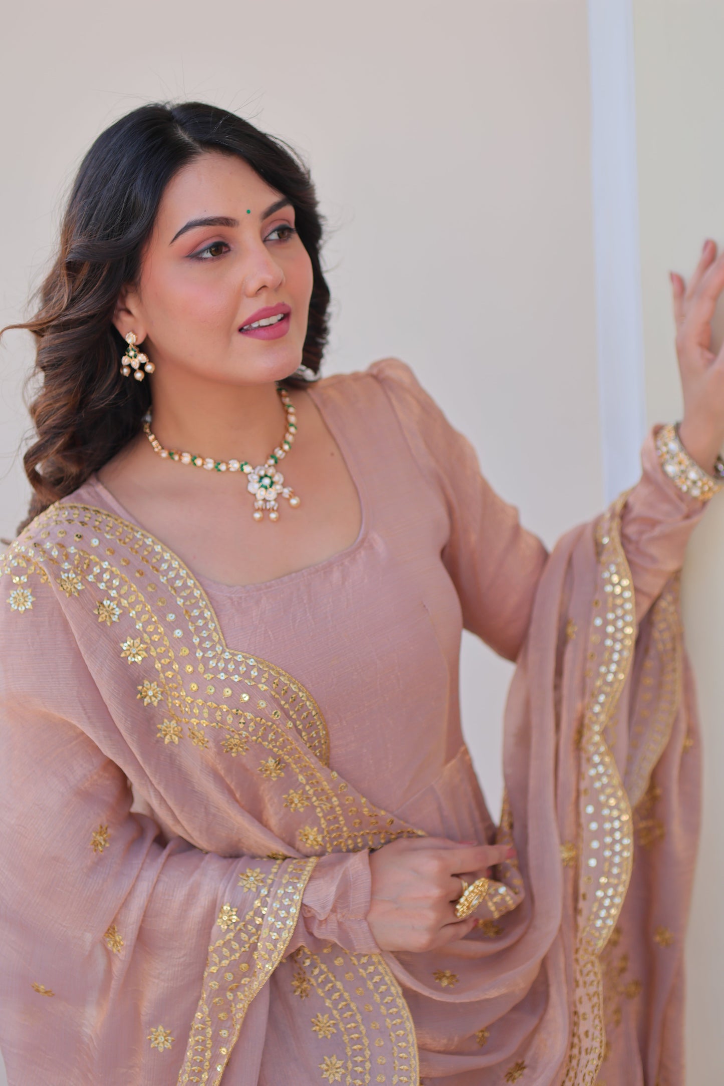 🤳🏻 PREMIUM READYMADE GOWN-DUPATTA COLLECTIONS 2025 💃🏻 💗 Fendy Chiffon gown with Sequins-Multi Embroidered Work Dupatta, it Designed to flatter all body types, gowns for women combine the best parts of western and Indian wear into one stunning ensemble. 💝