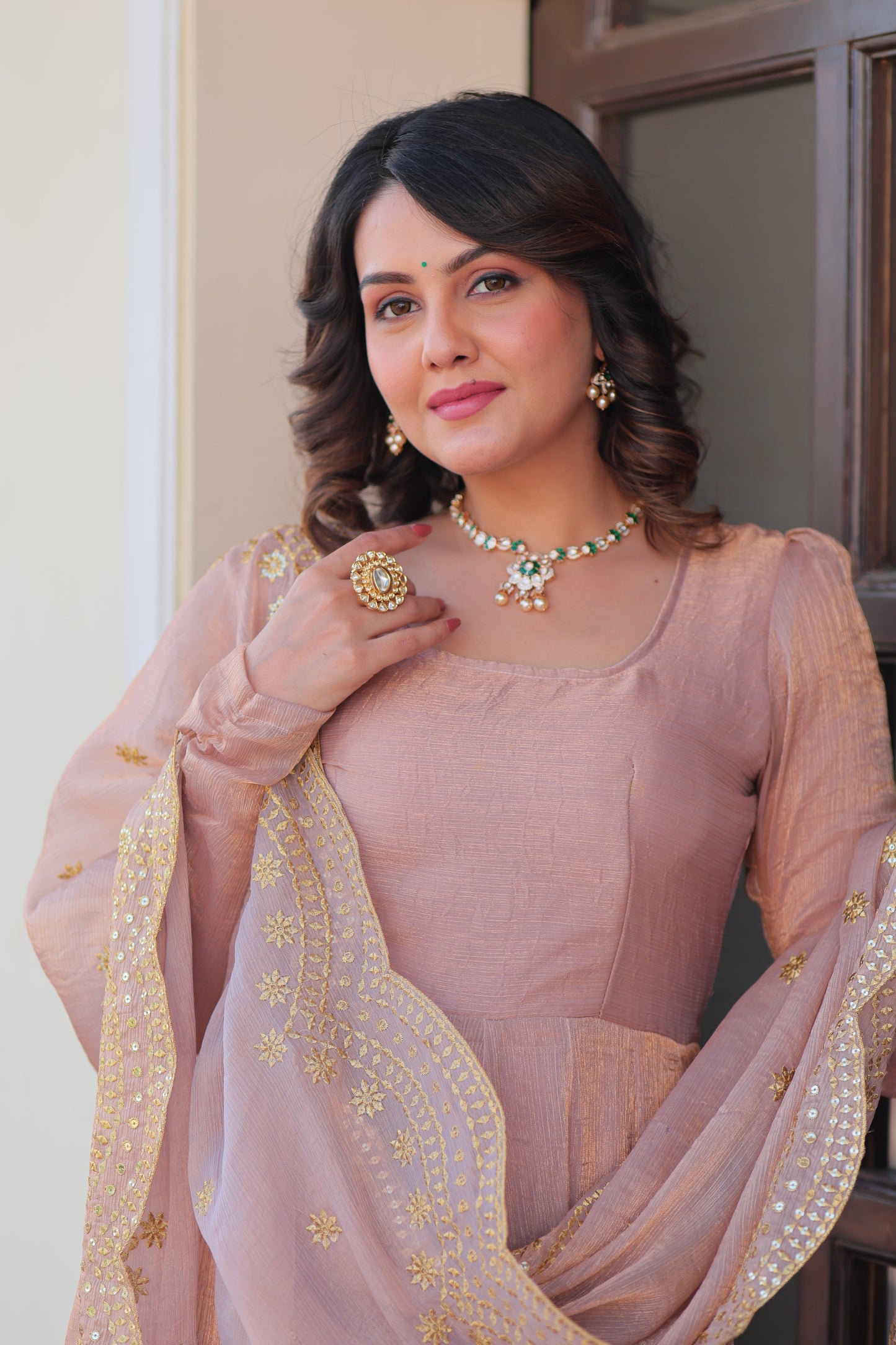 🤳🏻 PREMIUM READYMADE GOWN-DUPATTA COLLECTIONS 2025 💃🏻 💗 Fendy Chiffon gown with Sequins-Multi Embroidered Work Dupatta, it Designed to flatter all body types, gowns for women combine the best parts of western and Indian wear into one stunning ensemble. 💝