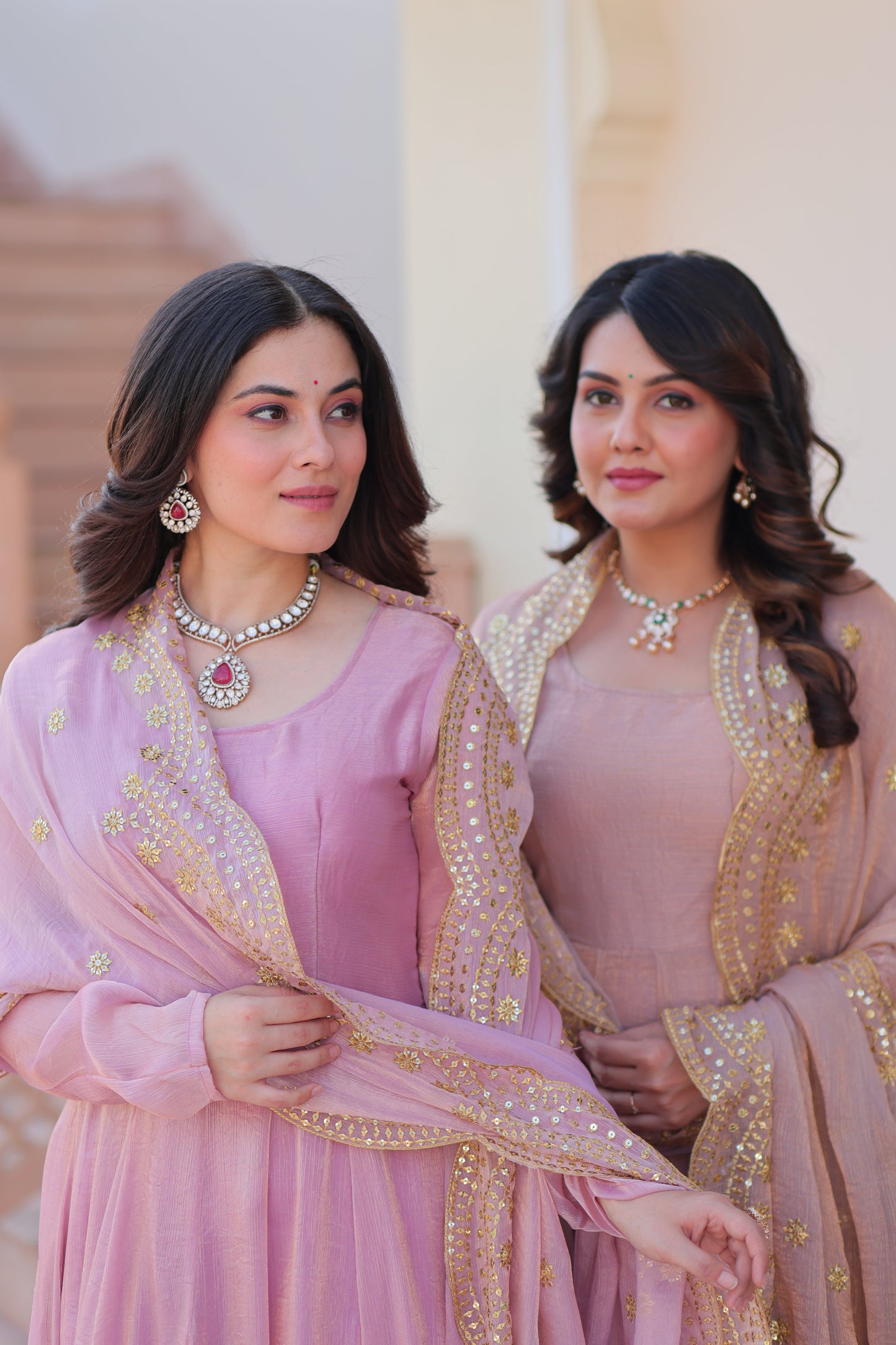 🤳🏻 PREMIUM READYMADE GOWN-DUPATTA COLLECTIONS 2025 💃🏻 💗 Fendy Chiffon gown with Sequins-Multi Embroidered Work Dupatta, it Designed to flatter all body types, gowns for women combine the best parts of western and Indian wear into one stunning ensemble. 💝