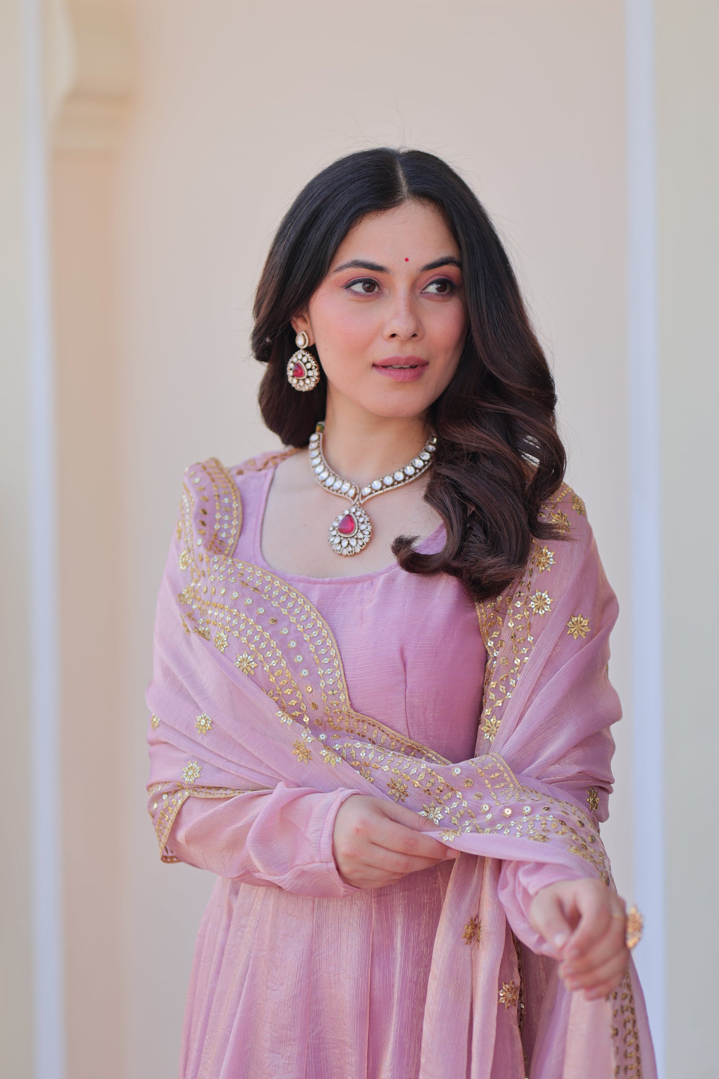 🤳🏻 PREMIUM READYMADE GOWN-DUPATTA COLLECTIONS 2025 💃🏻 💗 Fendy Chiffon gown with Sequins-Multi Embroidered Work Dupatta, it Designed to flatter all body types, gowns for women combine the best parts of western and Indian wear into one stunning ensemble. 💝