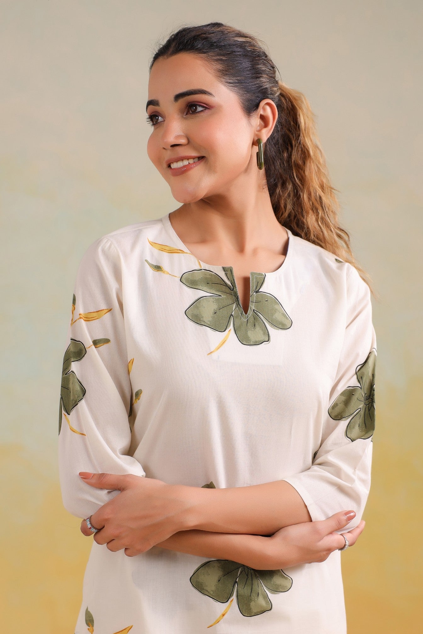 Graceful Floral Co-ord Set – A Symphony of Elegance & Comfort
