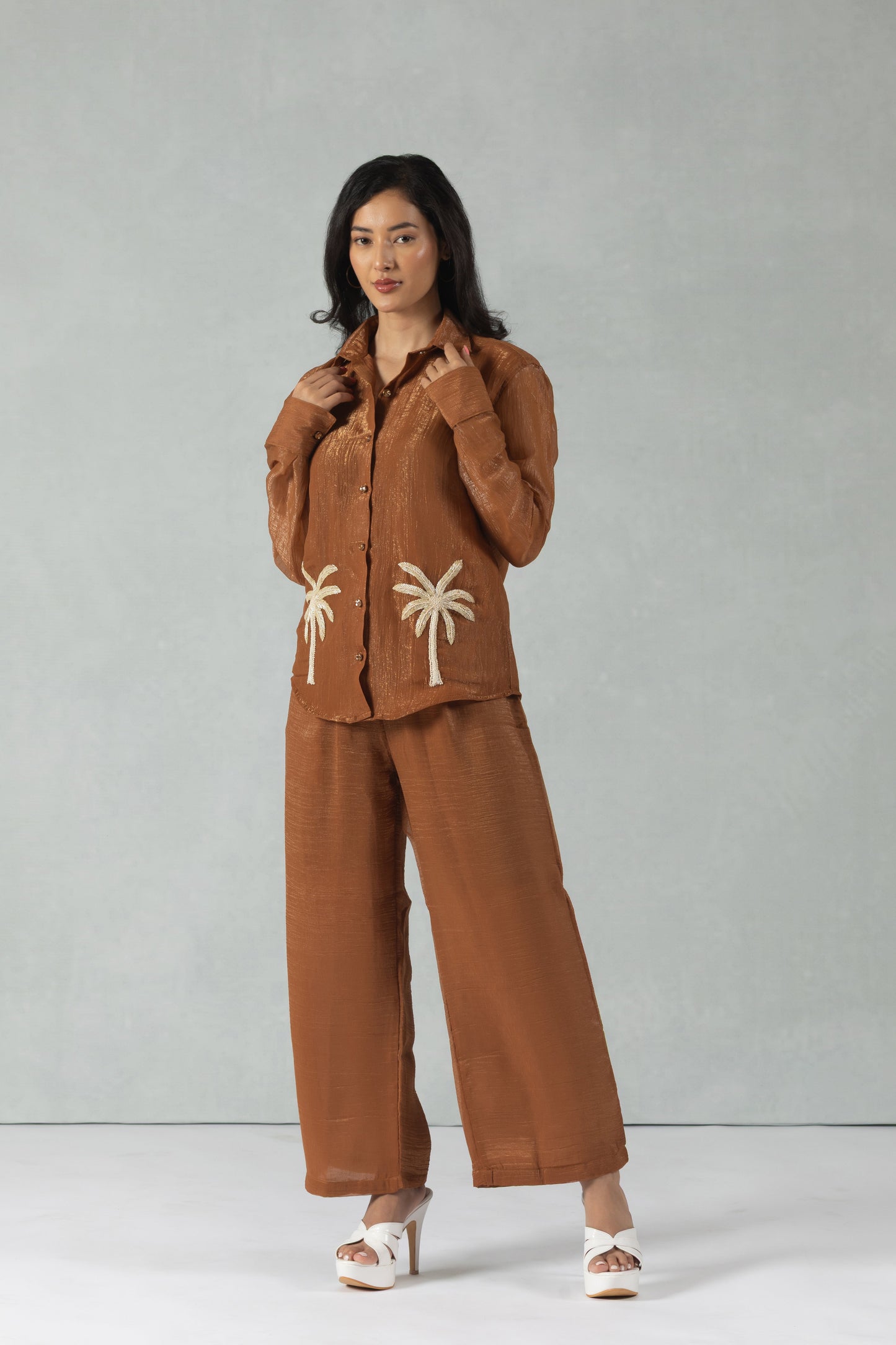 Chestnut Tree Embroidery Co-Ord Set