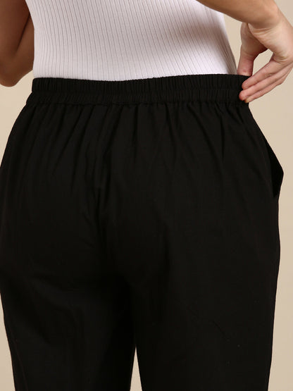 Black Basic Pants