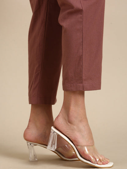 Rose Taupe Basic Pants
