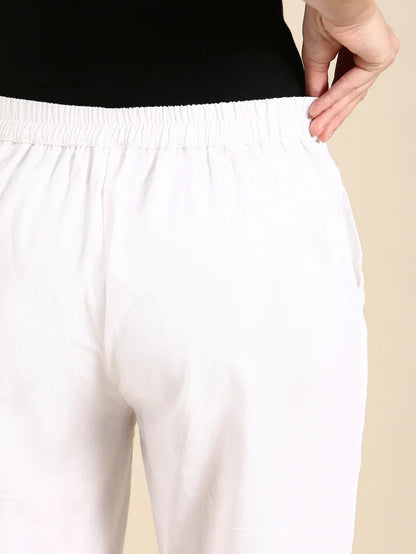 White Classic Pants