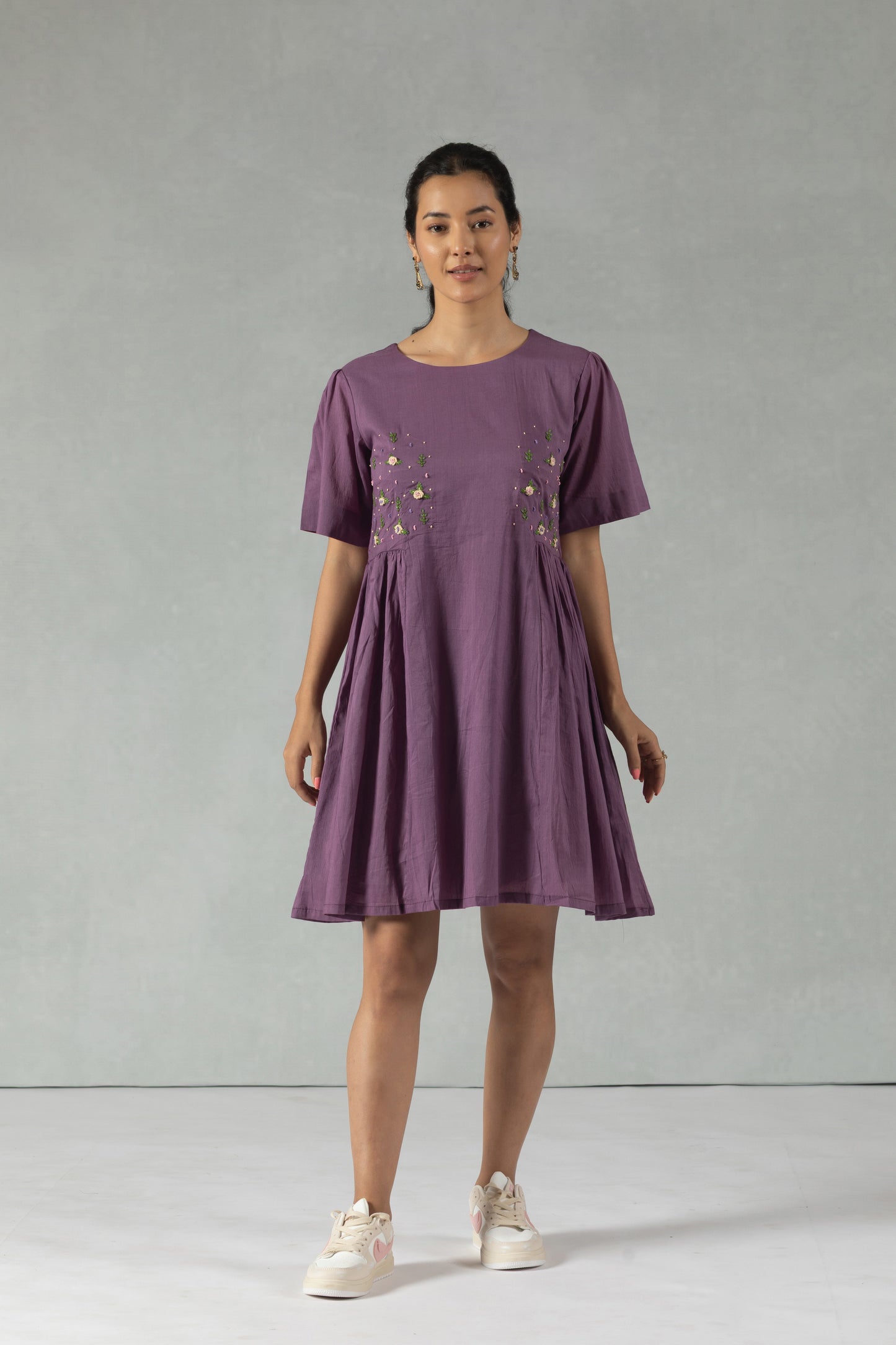 Plum Charm Casual Day Dress