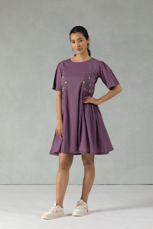 Plum Charm Casual Day Dress