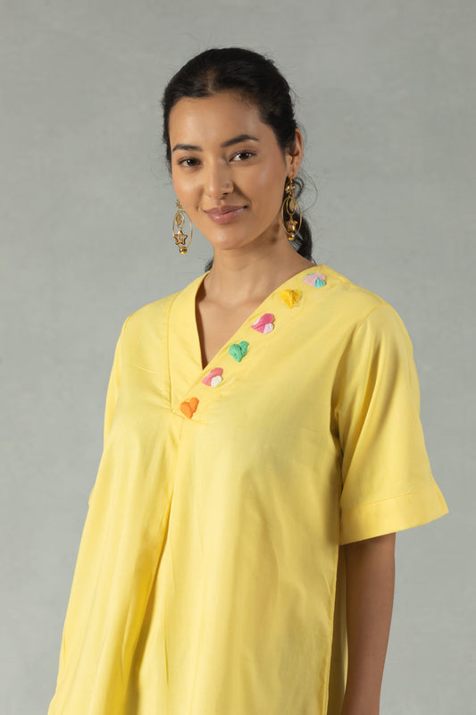 Sunbeam Yellow Heart Dress