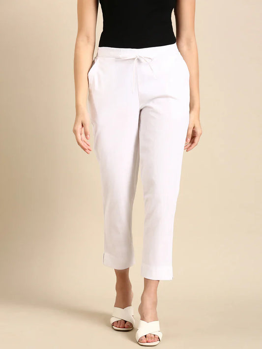 White Classic Pants