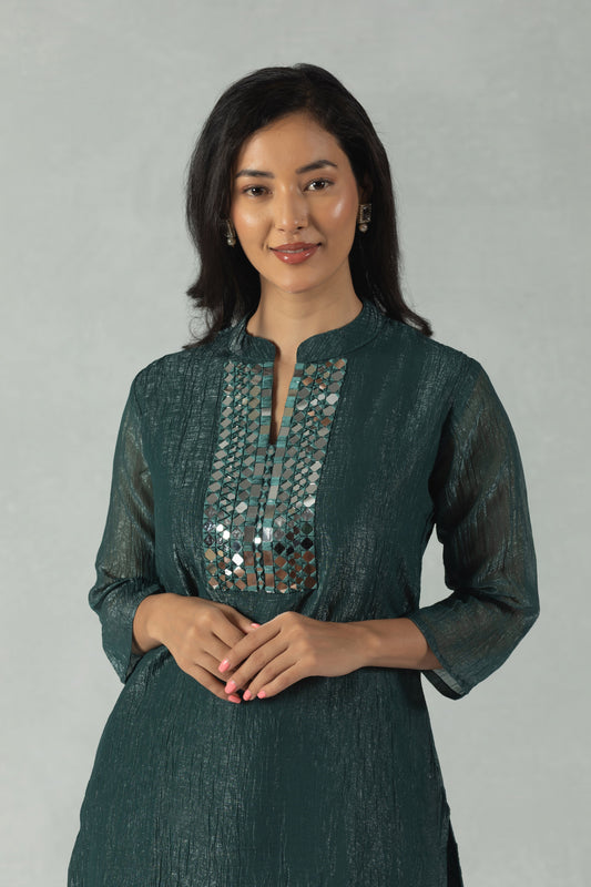 Emerald Handcrafted Ethnic Co-Ord Set