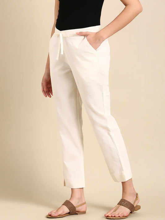Off white Classic Pants