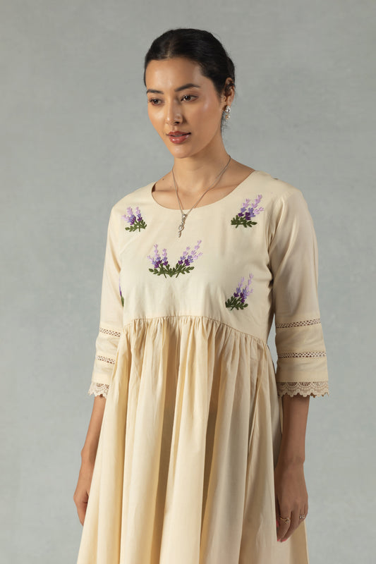 Ivory Garden Handworked Dress