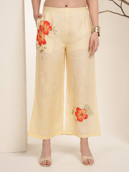 Golden Dusk 100% Pure linen printed co-ord sets