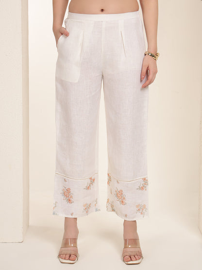 Peach Whisper 100% Pure linen printed co-ord sets