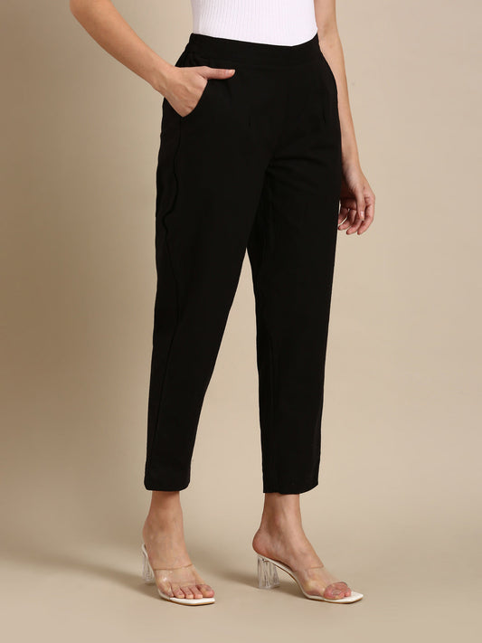 Black Basic Pants