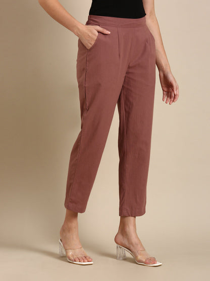 Rose Taupe Basic Pants