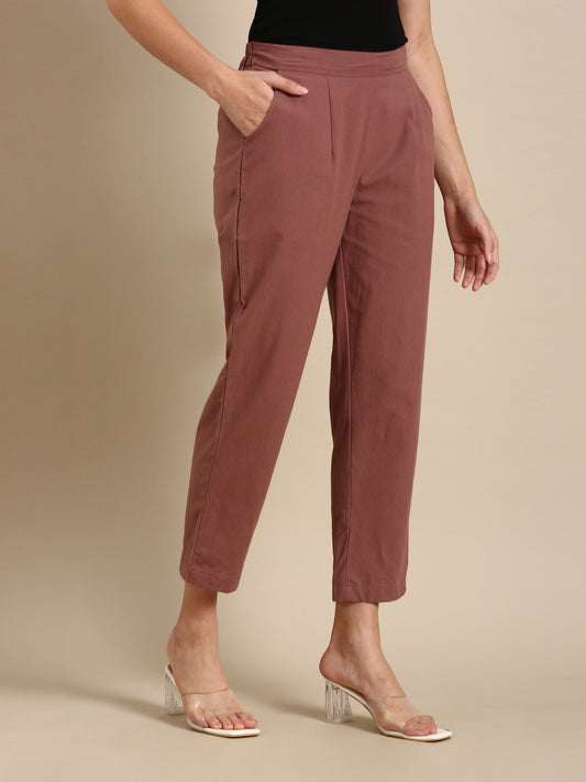 Rose Taupe Basic Pants