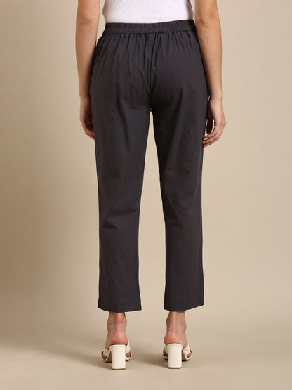 Dark Grey Basic Pants