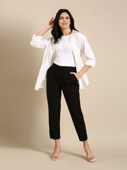Black Basic Pants