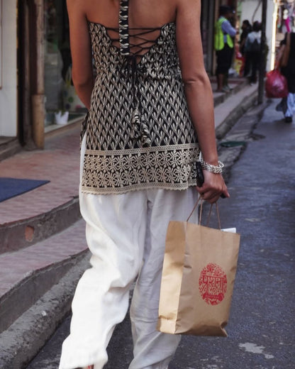 AISHA HALTER NECK KURTI