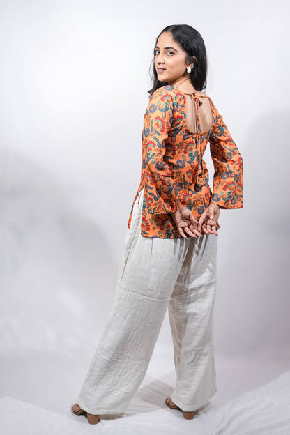 AANIA DEEP BACK SLEEVED KURTI