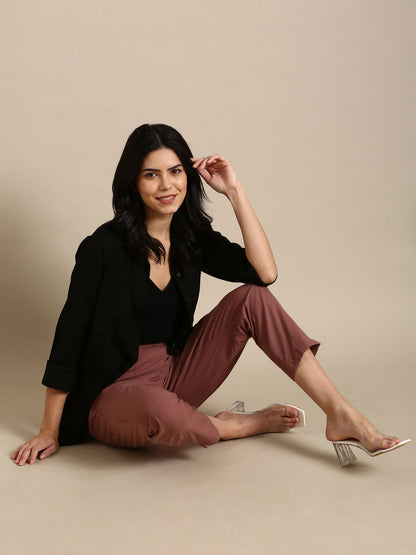 Rose Taupe Basic Pants