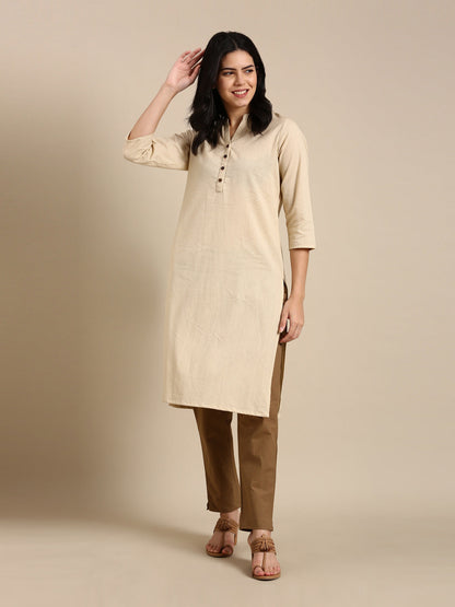 Coffee Brown Basic Pants