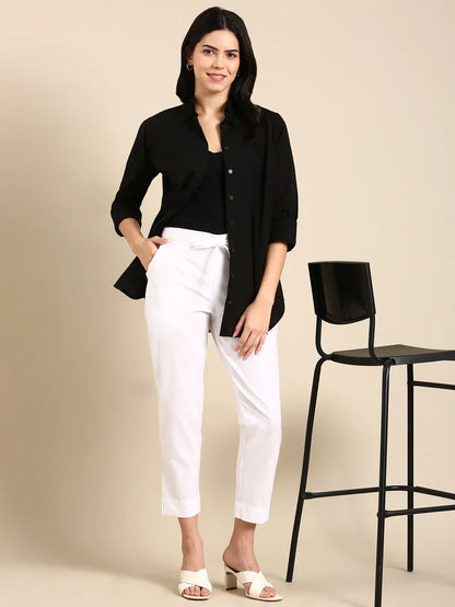 White Classic Pants
