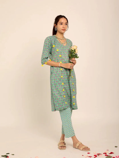 Zinnia Kurti Set