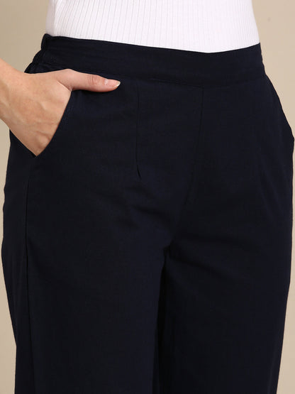 Navy Blue Basic Pants