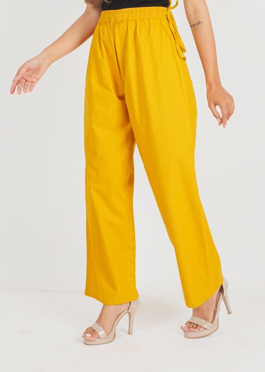 Yellow Parallel Pant