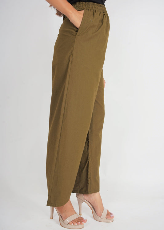 Olive Green Parallel Pant