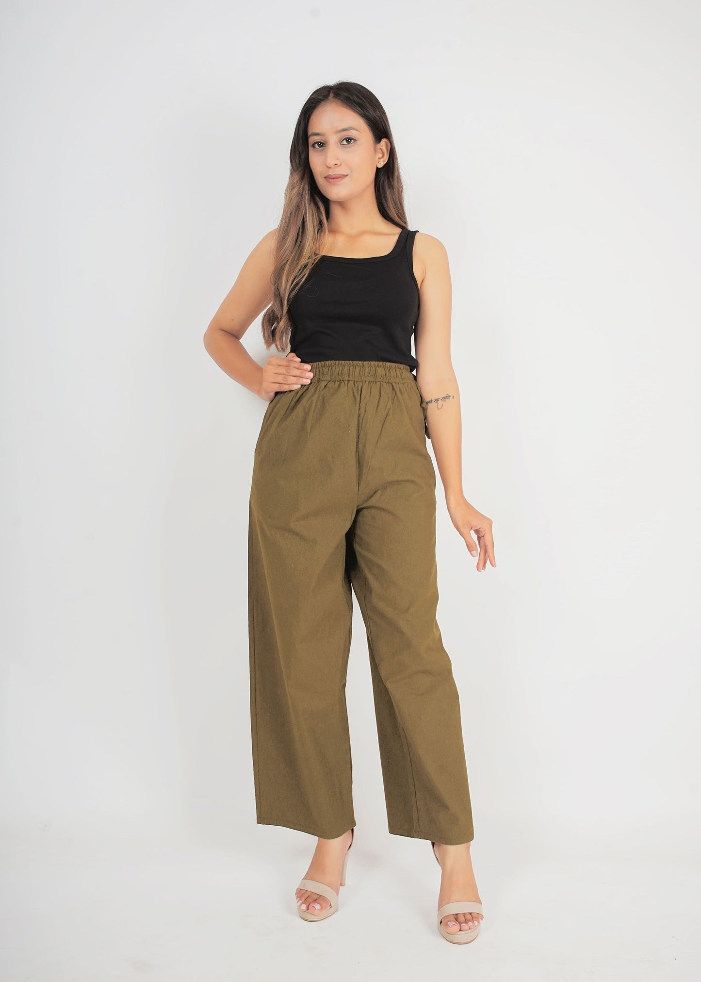 Olive Green Parallel Pant