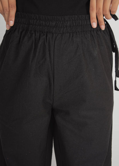 Black Parallel Pant