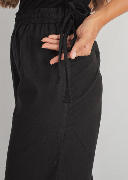 Black Parallel Pant
