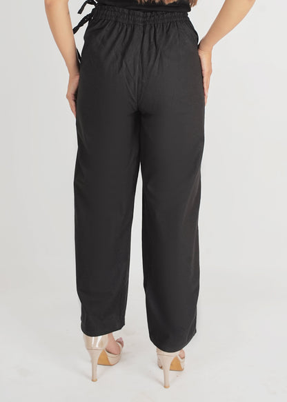 Black Parallel Pant
