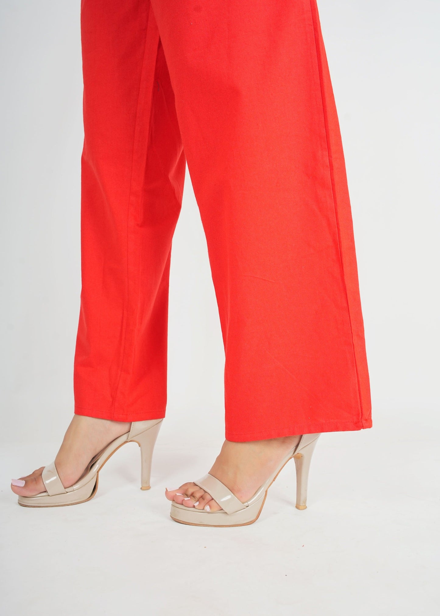 Bright Red Parallel Pant
